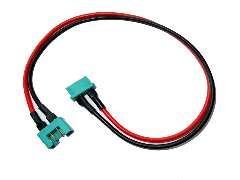 Silicon battery extension MPX M-F with 2x1,5qmm 150mm cables